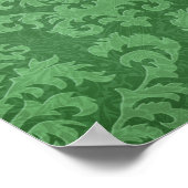 DAMASK CUT VELVET, TAPESTRY IN GROEN POSTER (Hoek)