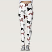 Damask Dachshunds Leggings (Voorkant)