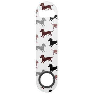 Damask Dackel Schattigee teckels Speed Flessenopener