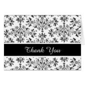 Damask Daisies Floral Hartelijk dank (Voorkant Horizontaal)