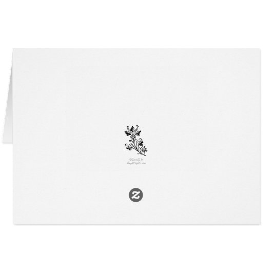 Damask Daisies  Floral Hartelijk dank (Achterkant Horizontaal)