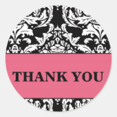 Damask Dank u Sticker (Voorkant)