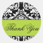 Damask Dank u Sticker (Voorkant)