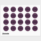  Damask Dank u Sticker/Seal Ronde Sticker (Vel)