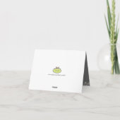 Damask Dankkaart, doe-het-zelf achtergrondkleur! Bedankkaart (Achterkant)