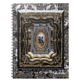 Damask Darby Old Style Book Monogram Notitieboek