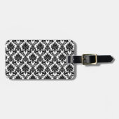 Damask-decor Bagagelabel (Voorkant horizontaal)