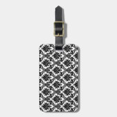Damask-decor Bagagelabel (Voorkant verticaal)