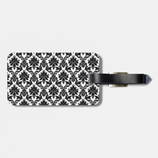 Damask-decor Bagagelabel (Achterkant horizontaal)
