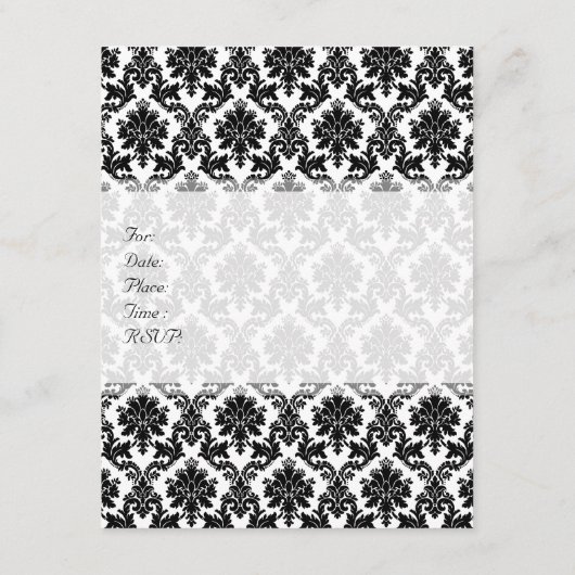 Damask-decor Kaart (Achterkant)