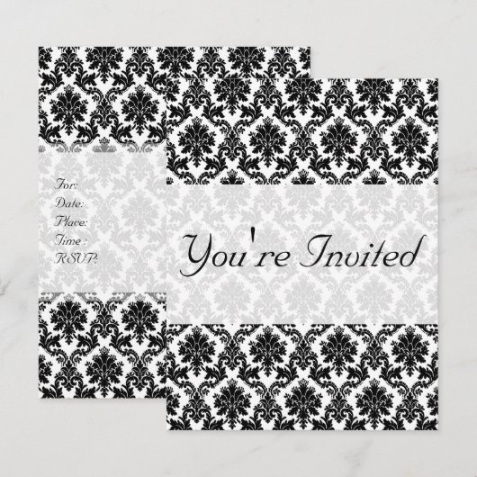 Damask-decor Kaart (Voorkant / Achterkant)