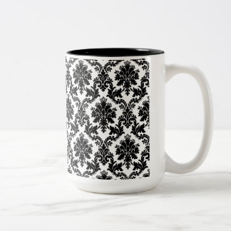 Damask-decor Tweekleurige Koffiemok