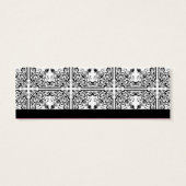 Damask Delight Berry Paarse Bruiloft Drink Ticket Mini Visitekaartjes (Achterkant)