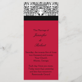 Damask Delight in het Paarse trouwprogramma van Be Programmakaart