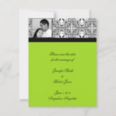 Damask Delight Lime Green Sla de datum op Save The Date (Voorkant)