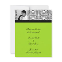 Damask Delight Lime Green Sla de datum op