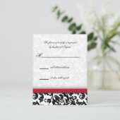 Damask Delight RSVP Kaartje (Staand voorkant)