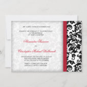 Damask Delight Wedding Invitation Kaart (Voorkant)