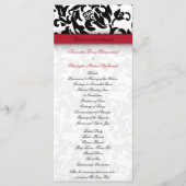 Damask Delight Wedding Programma Programmakaart (Voorkant)