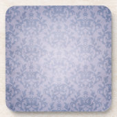 Damask denim blue Kangaroo Paws set van 6 onderzet Onderzetter (Voorkant)