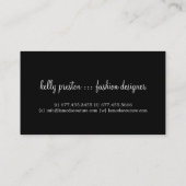 Damask Designer Visitekaartje (Achterkant)