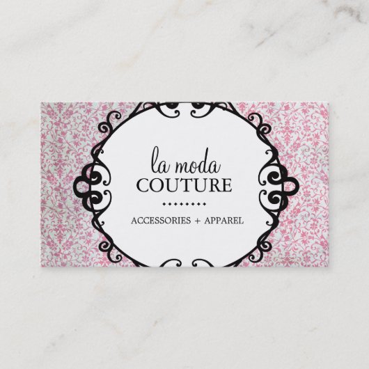 Damask Designer Visitekaartje (Voorkant)