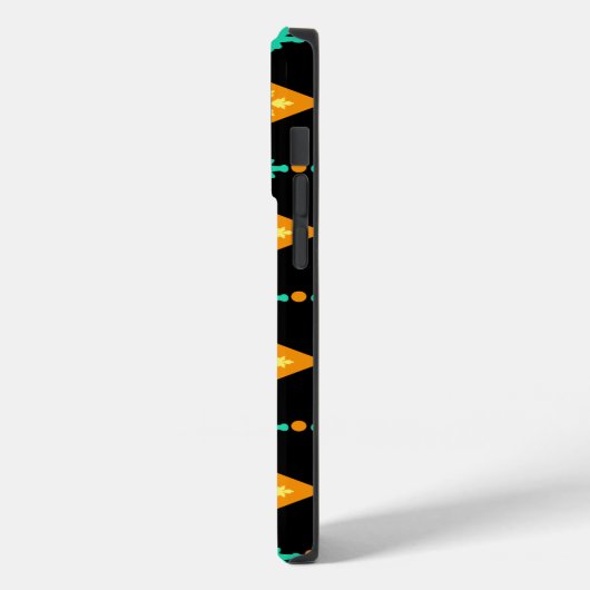 Damask Diamond Stripe Case-Mate iPhone Case (Achterkant / Links)