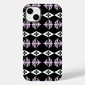 Damask Diamond Stripe Case-Mate iPhone Case (Achterkant)