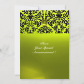 DAMASK EDELSTEEN INITIALEN geel Kaart (Achterkant)