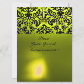 DAMASK EDELSTEEN INITIALEN topaas geel Kaart (Achterkant)