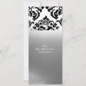 DAMASK EDELSTEEN INITIALEN white Kaart (Achterkant)