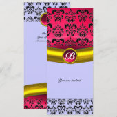 DAMASK EDELSTEEN MONOGRAAF KAART (Voorkant / Achterkant)