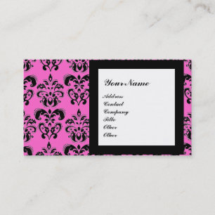 DAMASK EDELSTEEN MONOGRAAM, 2 topaas, paars Visitekaartje