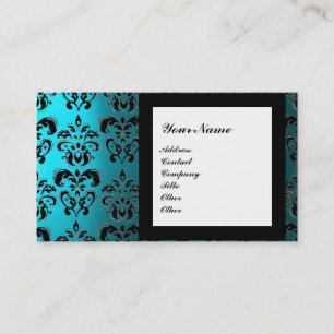 DAMASK EDELSTEEN MONOGRAM, 2 topaas, paars Visitekaartje