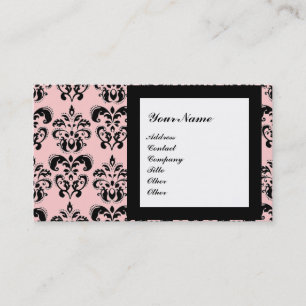 DAMASK EDELSTEEN MONOGRAM, 2 topaas, paars Visitekaartje