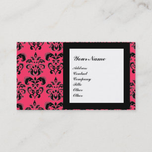DAMASK EDMELSTEEN MONOGRAAM,3 VISITEKAARTJE
