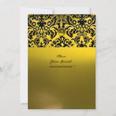 DAMASK EDMELSTEEN MONOGRAM topaas geel zwart Kaart (Achterkant)