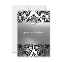 DAMASK EDMELSTEEN MONOGRAM wit