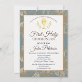  Damask Eerste Heilige Communie Kaart (Voorkant)
