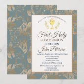  Damask Eerste Heilige Communie Kaart (Voorkant / Achterkant)