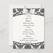 Damask Elegance Bachelorette Party Uitnodiging (Voorkant)