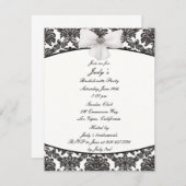 Damask Elegance Bachelorette Party Uitnodiging (Voorkant / Achterkant)