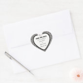 Damask Elegance Bruiloft Bewaar de datum Stickers (Envelop)