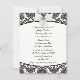 Damask Elegance Bruiloft Bruidsdouche Uitnodiginge Kaart