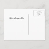 Damask Elegance Bruiloft Save The Date Briefkaart (Achterkant)