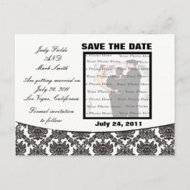 Damask Elegance Bruiloft Save The Date Briefkaart