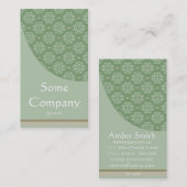 Damask Elegance Collectie (Groen) Visitekaartje (Voorkant / Achterkant)