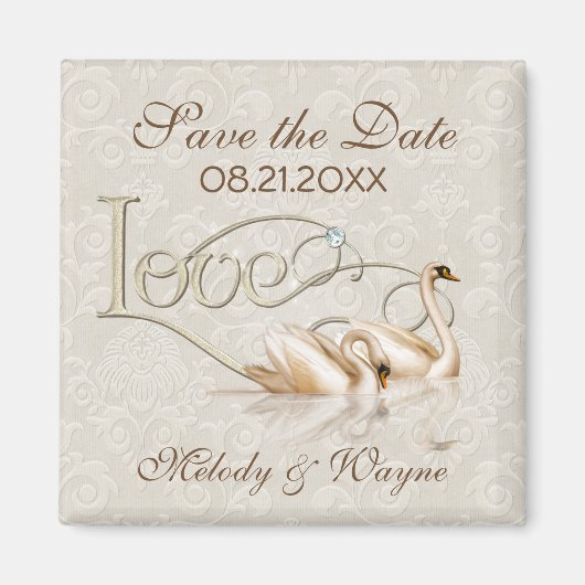 Damask Elegance Magneet (Voorkant)