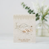 Damask Elegance Save The Date (Staand voorkant)