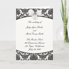 Damask Elegance Trouwprogramma Kaart